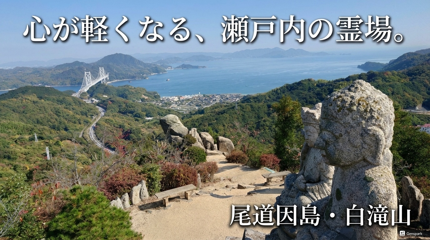 尾道市】心洗われる。修験と風景のあいだで【因島・白滝山へ】 | たび